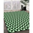 thumbnail image 3 of Ahgly Tapis d'Intérieur Lavable en Machine Carré Vert Clair, 5 Pieds Carré, 3 of 7