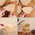thumbnail image 4 of 600Pcs Coffee Filter Natural Unbleached Coffee Filters Cone Paper Disposable Coffee Filters for pour Over and Drip, 4 of 6