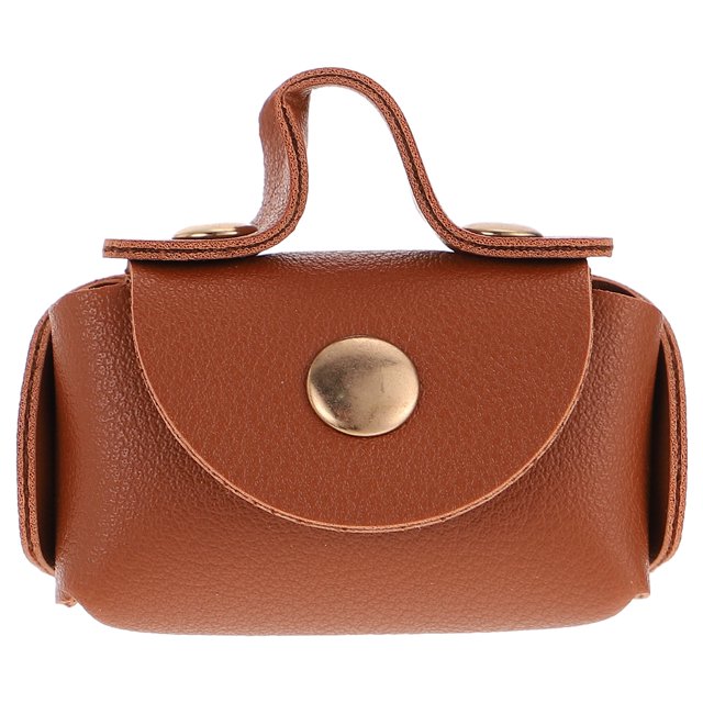 Miangastore Miniature Handbag Coffee Premium Material 1Set 2.36x0.98x1.81in