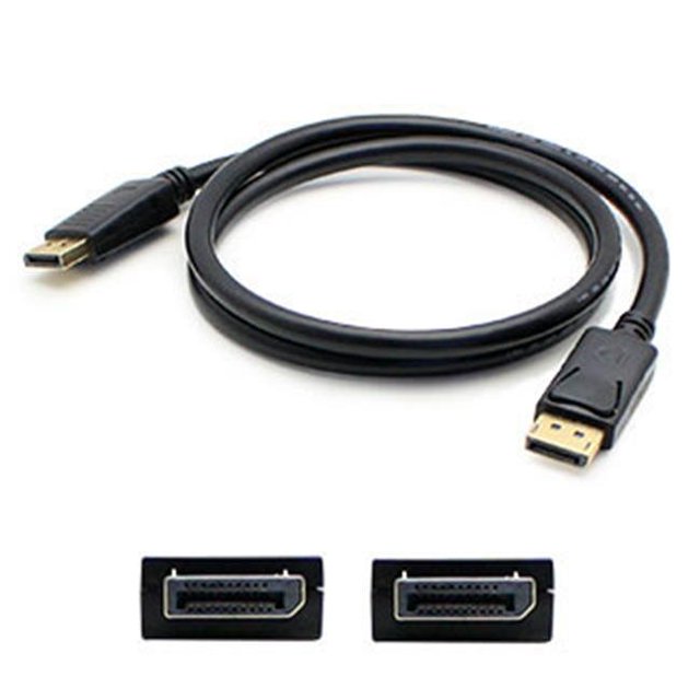 Add-onputer Peripherals, L Displayport Male To Male Black Cable, 3 ft. - Pack Of 5