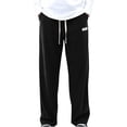 thumbnail image 1 of RKSTN Mens Pants Loose Soft Solid Color Drawstring Fashionable Casual Pants Full Length Pants Outdoor Hiking Workout Pants, 1 of 4