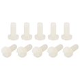 thumbnail image 1 of Unique Bargains Nylon Machine Screws, M5x12mm Slotted Pan Head Fasteners Bolts, White 50Pack, 1 of 4