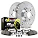 thumbnail image 3 of Power Stop K6977-26 Rear Z26 Carbon Fiber Brake Pads with Drilled & Slotted Brake Rotors Kit, 3 of 10