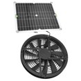 thumbnail image 1 of CUITING Spptty Solar Panel Fan Kit 10in 100W Waterproof Solar Panel Round Ventilation Case Exhaust Fan For Chicken Coop Greenhouse Shed Solar Fan Solar Exhaust Fan, 1 of 8