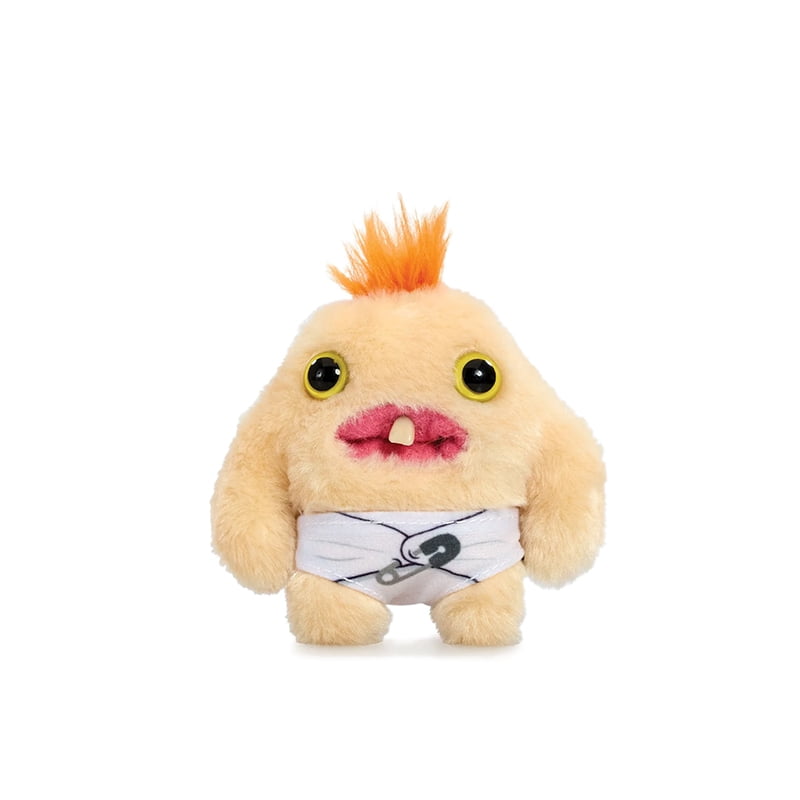 Peluche Fuggler Monstre Drôle et Laid Série Bébé Fugguler Bébés Fugg dans une Couche 9 cm Jouet Doux