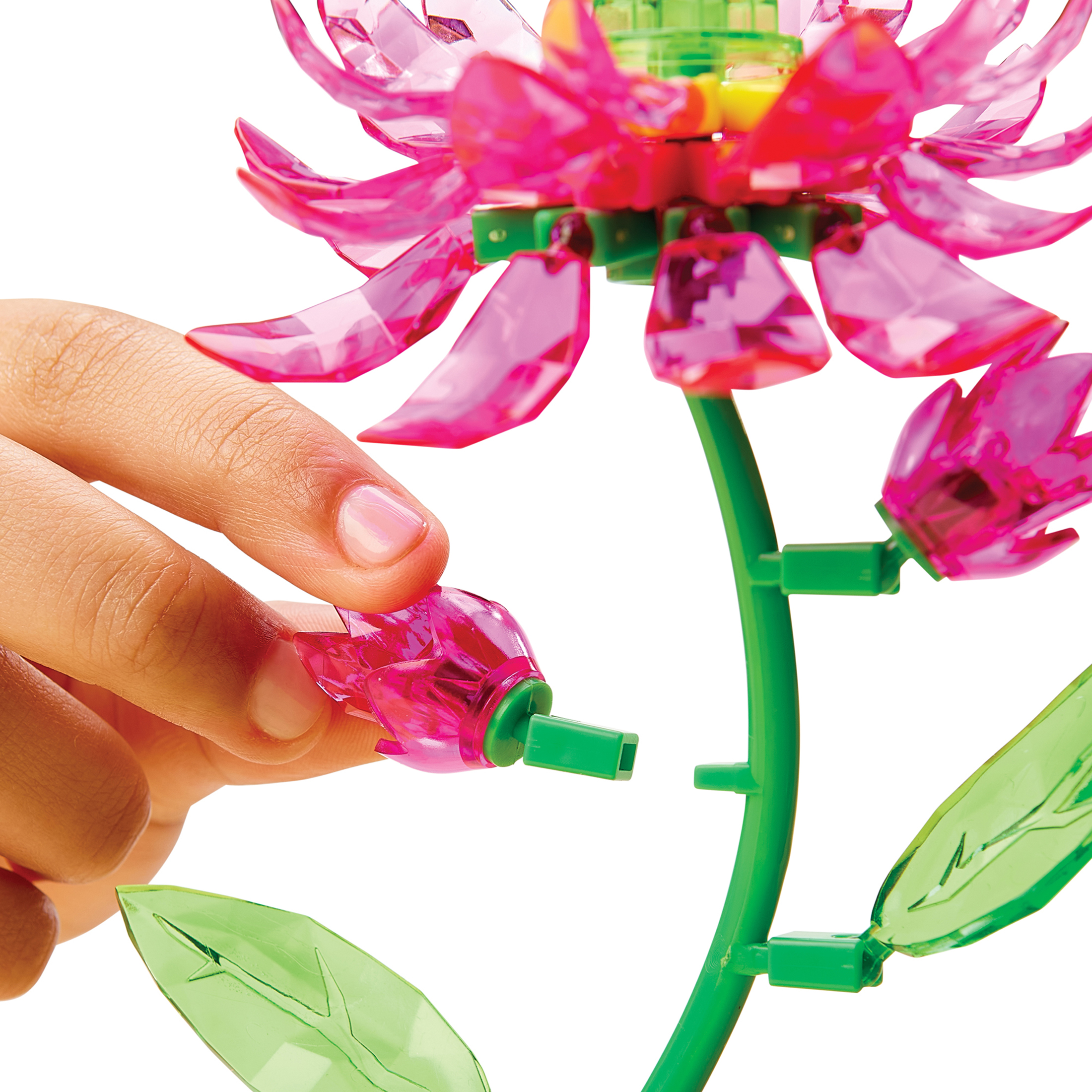 Kit de fleurs de lotus en fleurs Crystal Gem Creations par RoseArt, plus de 75 pièces, idéal pour les adultes, les préadolescents et les enfants de 8 ans et plus.