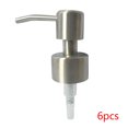 thumbnail image 1 of 6pcs Stainless Steel Replacement Lotion lotion bottle tip Pump Tops Shampoo Shower Gel Dispenser Cap Nozzle, 1 of 6
