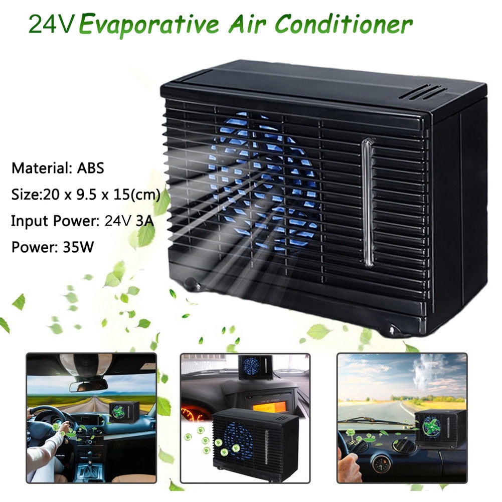 Universal Portable Mini Car air Conditioner 24V Cooling Conditioner Water Evaporative Air Fan for Car Truck Home