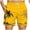 Yellow, variant on Mens Shorts, Mens Summer Swim Trunks Quick Dry Surf Boardshorts Bathing Suit with Mesh Lining Beach Shorts
