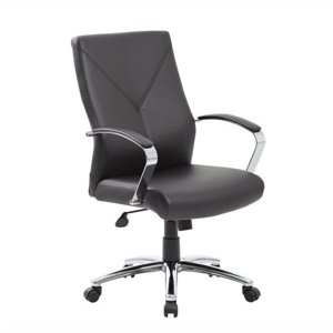 Boss Office LeatherPlus Pouvoir exécutif Office Chaise en noir