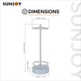 thumbnail image 3 of Sunjoy Extra Large Pool Noodle Storage Rack, Rackrust-proof Aluminum Portable Outdoor Rack with Water Weighted Base for Outdoor Pool, 3 of 9