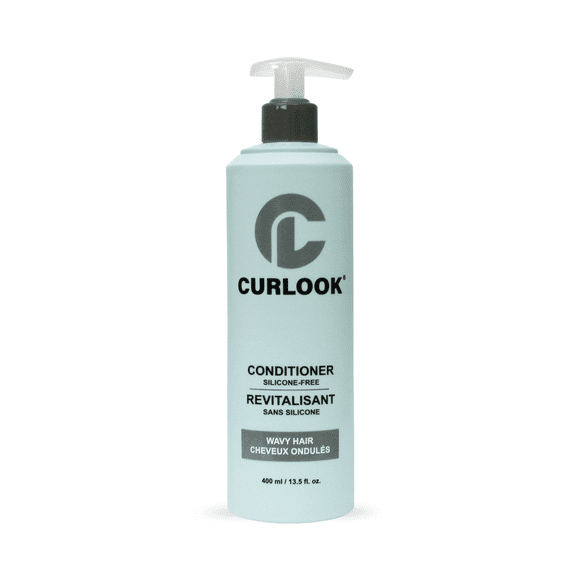 Curlook Revitalisant pour Cheveux Ondulés / Sans Silicone - 400 ml (13,5 oz) / Procure Douceur et Brillance pour Définir les Vagues / Fabriqué au Canada Produits pour Cheveux Bouclés