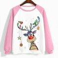thumbnail image 4 of 2023 Chandail en Molleton de Noël pour Femmes en Solde Col Rond Mode Décontractée Manches Longues Imprimé de Noël, 4 of 4
