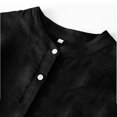 thumbnail image 4 of AherBiu Robe d'Été pour Femmes Sans Manches à Demi-Boutonnage, Col en V, Décontractée, Ample, Longueur Midi, avec Ceinture, 4 of 5