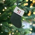 thumbnail image 1 of Vaidha Christmas Large Letters Christmas Stockings Cute Striped Christmas Tree Pendant Holiday Decorations, 1 of 5