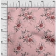 thumbnail image 2 of oneOone Cotton Poplin Light Pink Fabric Florals Sewing Material Print Fabric By The Yard 56 Inch Wide, 2 of 4