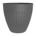 thumbnail image 1 of TierraVerde Madison Band & Ribs Planter Charcoal 14"H, 1 of 5