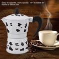 thumbnail image 3 of Milk Cow Color Moka Pot, Lightweight and Durable, Portable and Compact, Rich Taste, Multi Scenario Applicability, Cow Pattern Design for Cafe, Camping, Travel, 3 of 7