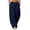 Navy, variant on Nfurl Baggy Sweatpants for Women Wide Leg no Cuff Barrel Pants with Pockets Drawstring Elastic Waist Fleece Lined Casual Sweat Pants Black,M