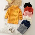 thumbnail image 2 of PatPat Chandail en Tricot Côtelé à Col Roulé pour Tout-Petit Fille/garçon, 2 of 6