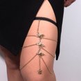 thumbnail image 4 of Visland Women Thigh Chain Multilayer Butterfly Jewelry Long Lasting Electroplating Leg Chain for Club, 4 of 8