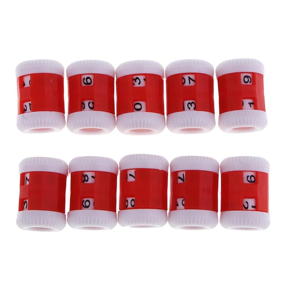 veasfak 10pcs Knitting Needle Row Counter Crochet Weaving Stitch Marker Tools Large