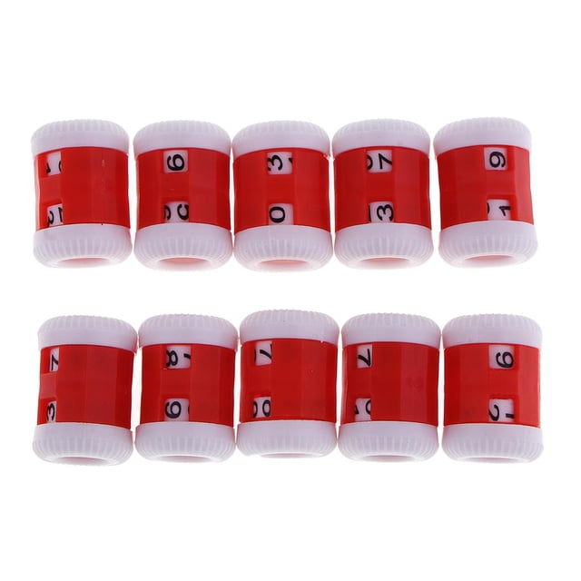 veasfak 10 Pcs Aiguille à Tricoter Rangée Compteur Crochet Tissage Point Marqueur Outils Grand