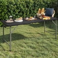 thumbnail image 1 of DEXTRUS 6FT Folding Table, Black, 1 of 9
