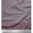 thumbnail image 1 of Soimoi Poly Georgette Fabric Artistic Floral & Scale Geometric Fabric Prints by Yard 42 Inch Wide, 1 of 1