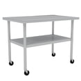 thumbnail image 1 of Yiwa Stainless Steel Prep Table, Adjustable Lower Shelf, for Kitchen, Restaurant, Home, Garage, Hotel, 1 of 5