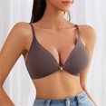 thumbnail image 1 of LSLJS Ladies Traceless Comfortable No Steel Ring Breathable Gathering Front Opening Buckle Bra Woman Underwear, 1 of 6