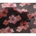 thumbnail image 5 of oneOone Viscose Chiffon Maroon Fabric Floral & Craft Projects Decor Fabric Printed By The Yard 42 Inch Wide, 5 of 5