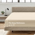 thumbnail image 3 of Bare Home 100% Organic Cotton Fitted Sheet - Percale Weave, 3 of 5