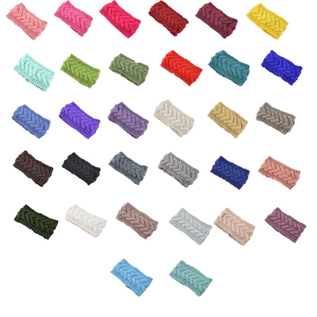 Bandeau d'Hiver pour Femmes Élastique Tête Chaude Épais Bandeau d'Hiver Est Cache-Oreilles pour Dames Style Simple Accessoires pour Cheveux pour Femmes Violet
