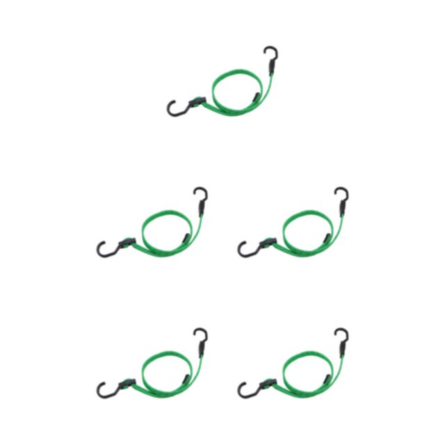 Decodeary Sangle Cargo Haute Résistance - Fiable et Résistante à l'Abrasion pour Sécuriser des Objets de Valeur Bagage Durable Réfléchissant Vert 120cm 5Ensemble