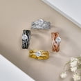 thumbnail image 2 of JeenMata 1.25 Carat Round Cut Moissanite Wedding Set - Bridal Set - Infinity Ring - Forever Ring - Promise Ring - 18k Rose Gold Plated for Women, 2 of 10