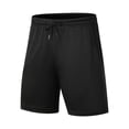 thumbnail image 2 of Sentmoon Mens Shorts Athletic High Waist Loose 2025 Summer Beach Shorts Drawstring Solid Color Quick Dry Running Shorts with Pockets Comfy for Sports Wear Black M, 2 of 5