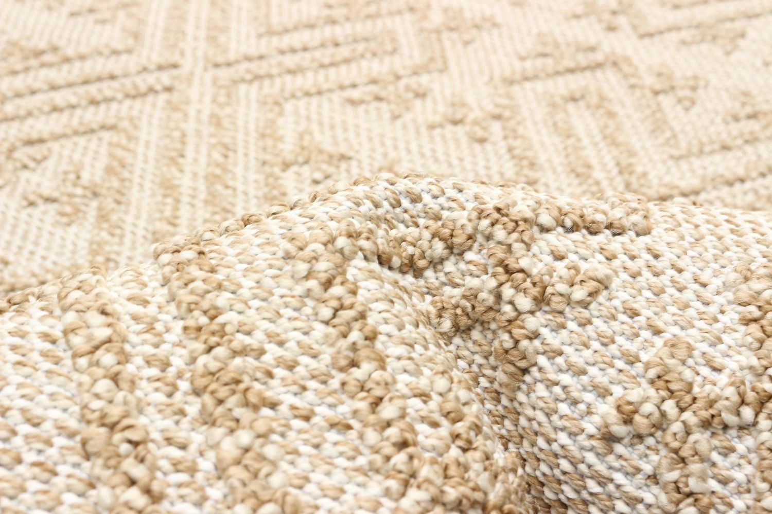 ECARPET Jute Style Area Rug for Bedroom, Living Room