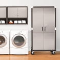 thumbnail image 4 of UltraHD Rolling Storage Cabinet, Graphite, 36" W x 18" D x 72" H, 4 of 8