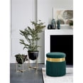 thumbnail image 2 of Meridian Furniture Yasmine Contemporary Velvet Ottoman/Stool in Green, 2 of 8