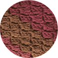 thumbnail image 1 of Ahgly Company Tapis d'Intérieur Ronds Transitionnels Rouges Lavables à la Machine, 3 Pieds Rond, 1 of 7