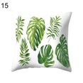 thumbnail image 2 of Housse de Coussin Feuilles de Monstera Fraîches Feuilles Tropicales Décorative en Coton Lin Toile de Jute Carrée Housse de Coussin Extérieure, 2 of 7