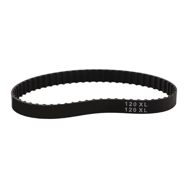 Courroie d'Entraînement d'Entretien pour Ponceuse 120TG Marquée en Caoutchouc Noir durable avec 60 Dents, Conçue comme un Remplacement Fiable pour les Ponceuses à Courroie Incluant les types J-336, J-337, J-351 et J-352. Idéale pour Restaurer la performance de la Ponceuse et Renforcée pour une Longue Durée de Vie.