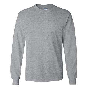 Gildan T-Shirt à Manches Longues Uni à Col Ras du Cou Ultra Cotton pour Hommes