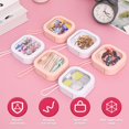 thumbnail image 4 of 6 Pcs Organisateur d'Écharpe de Cheveux Petit Support d'Écharpe de Cheveux Portable Boîte d'Organisateur Réutilisable pour Cotons-Tiges Organisateur de Bijoux de Voyage Boîte d'Accessoires pour Cheveux Polyvalente pour Cotons-Tiges Épingles à Cheveux Artisanat de Bijoux, 4 of 10
