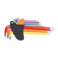 thumbnail image 2 of LAFGUR 9 Pcs Clé Hexagonale Boule Extrémité Bras Long Coloré Kit d'Outils Clé en Métal pour Maintenance Réparation, Tête de Boule Hexagonale, 2 of 8
