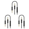 thumbnail image 4 of bedienty Car Stereo  for AUX Cable Computer Headphone Handsfree Phone Call Wire Control 3 .5mm Audio Cord black 3Set, 4 of 6
