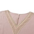 thumbnail image 4 of Contrast Color Loose A-Line Party Dress for Women with Short Sleeves, 4 of 9