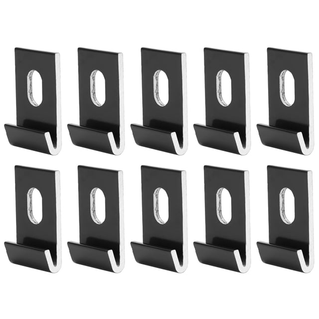 10Pcs Base Clips Hook Fixings Attaches Aluminium Greenhouses Fixture SetBlack