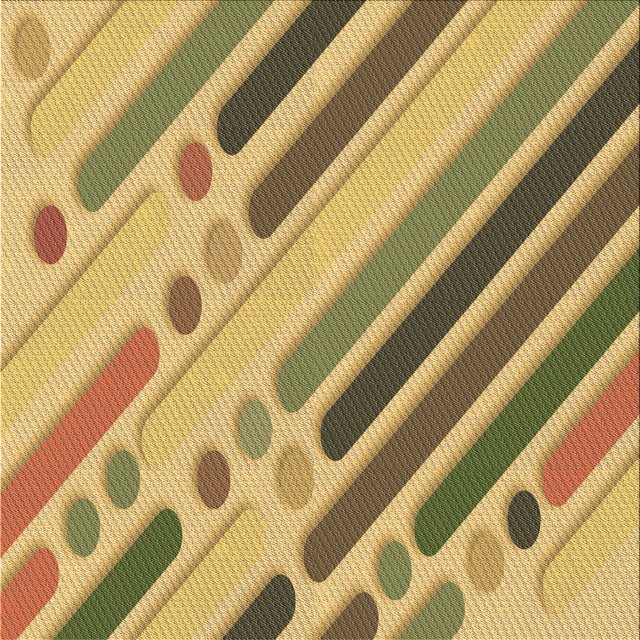 Ahgly Company Machine Washable Indoor Square Transitional Golden Brown Yellow Area Rugs, 6' Square